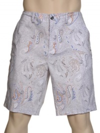 Elie Tahari Mens Paisley Trent Cotton Shorts 32 Flat Front Zip Fly Euro 48 Elie Tahari Mens Paisley Trent Cotton Shorts 32 Flat Front Zip Fly Euro 48
