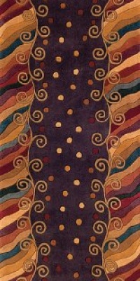 Area Rug 2x8 Runner Contemporary Purple Color - Momeni New Wave Rug from RugPal Area Rug 2x8 Runner Contemporary Purple Color - Momeni New Wave Rug from RugPal