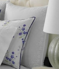 Martha Stewart Trousseau Violets European Sham White Violets Martha Stewart Trousseau Violets European Sham White Violets
