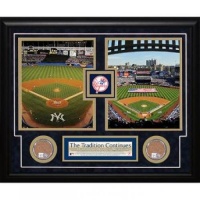 2008 Yankee Stadium Final Game/2009 Opening Day Dirt Collage - Steiner Sports Certified - Game Used MLB Collages 2008 Yankee Stadium Final Game/2009 Opening Day Dirt Collage - Steiner Sports Certified - Game Used MLB Collages