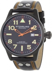 Stuhrling Original Men's 141.33557 Leisure Tuskegee Eagle Swiss Quartz Date Watch Stuhrling Original Men's 141.33557 Leisure Tuskegee Eagle Swiss Quartz Date Watch