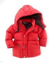 The Hooded Elmwood Puffer Jacket is crafted from channel-stitched microfiber for lightweight warmth and protection against the elements. The Hooded Elmwood Puffer Jacket is crafted from channel-stitched microfiber for lightweight warmth and protection against the elements.