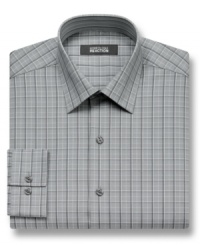 Check into classic business style with this dress shirt from Kenneth Cole Reaction. Check into classic business style with this dress shirt from Kenneth Cole Reaction.