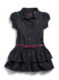 GUESS Kids Girls Denim Dress, RINSE (3T) GUESS Kids Girls Denim Dress, RINSE (3T)