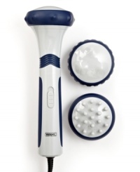 Have a spa day right at home! Revitalize your body with a full-size massager that uses two speeds--soothing relief and deep penetration--to target aches, pains and knots, so you can feel as good as new. With three multi-surface attachments, this miracle worker specializes in the kind of calm your body craves. 2-year warranty. Model 4296. Have a spa day right at home! Revitalize your body with a full-size massager that uses two speeds--soothing relief and deep penetration--to target aches, pains and knots, so you can feel as good as new. With three multi-surface attachments, this miracle worker specializes in the kind of calm your body craves. 2-year warranty. Model 4296.