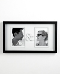 Tell both sides of the story with Umbra's You & Me picture frame. A simple black edge and white board show two priceless memories side by side. Tell both sides of the story with Umbra's You & Me picture frame. A simple black edge and white board show two priceless memories side by side.