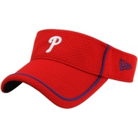 New Era Philadelphia Phillies Pop Up Adjustable Visor - Red New Era Philadelphia Phillies Pop Up Adjustable Visor - Red