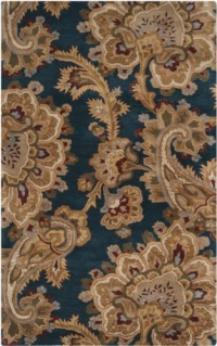 8' x 11' Rectangular Surya Area Rug SEA169-811 Teal/Burnt Sienna Color Hand Tufted in India Sea Collection 8' x 11' Rectangular Surya Area Rug SEA169-811 Teal/Burnt Sienna Color Hand Tufted in India Sea Collection
