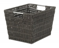 Whitmor 6500-1717 Small Rattique Storage Tote, Espresso Whitmor 6500-1717 Small Rattique Storage Tote, Espresso
