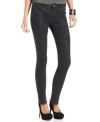 Get your downtown-chic look ready with these petite printed skinnies from DKNY Jeans! Wear with your most stylish accessories for a complete ensemble.