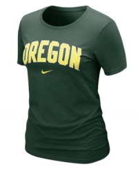 Keep your team pride on display with this NCAA Oregon Ducks t-shirt from Nike. Keep your team pride on display with this NCAA Oregon Ducks t-shirt from Nike.