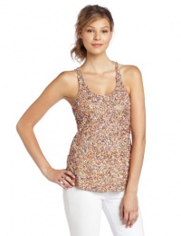 Parker Women's Sequin Racer Tank Dress, Nude, Small Parker Women's Sequin Racer Tank Dress, Nude, Small