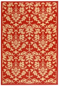 Safavieh Courtyard Collection CY3416-3707 Red and Natural Indoor/Outdoor Area Rug, 2-Feet by 3-Feet 7-Inch Safavieh Courtyard Collection CY3416-3707 Red and Natural Indoor/Outdoor Area Rug, 2-Feet by 3-Feet 7-Inch
