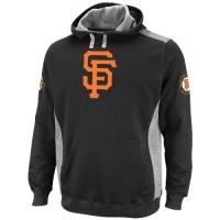 MLB Mens San Francisco Giants Catcher Black/Steel Heather Long Sleeve Hooded Fleece Pullover By Majestic MLB Mens San Francisco Giants Catcher Black/Steel Heather Long Sleeve Hooded Fleece Pullover By Majestic