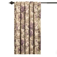 Sure Fit 121361609_PLUM Single Panel Chloe Rod Pocket Drape, 56 by 84-Inch, Plum Sure Fit 121361609_PLUM Single Panel Chloe Rod Pocket Drape, 56 by 84-Inch, Plum
