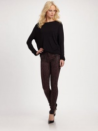 Printed with the image of elaborate lace, these stretchy skinnies strike a balance between feminine and urban-cool. THE FITHigh rise, about 8Inseam, about 30THE DETAILSZip flyFive-pocket style44% rayon/29% cotton/25% cupro/2% polyurethaneMachine washImportedModel shown is 5'9 (175cm) wearing US size 4. Printed with the image of elaborate lace, these stretchy skinnies strike a balance between feminine and urban-cool. THE FITHigh rise, about 8Inseam, about 30THE DETAILSZip flyFive-pocket style44% rayon/29% cotton/25% cupro/2% polyurethaneMachine washImportedModel shown is 5'9 (175cm) wearing US size 4.
