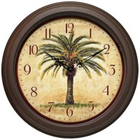 The Cabana 12 Resin Palm Tree Wall Clock The Cabana 12 Resin Palm Tree Wall Clock