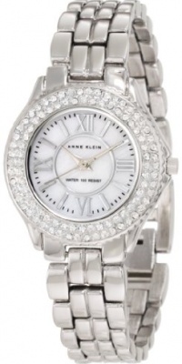 Anne Klein Women's 10/9537MPSV Swarovski Crytals Accented Silver-Tone Bracelet Watch Anne Klein Women's 10/9537MPSV Swarovski Crytals Accented Silver-Tone Bracelet Watch