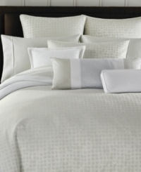 Decidedly dreamy, the Patina sham from Barbara Barry exudes serene sophistication with its tonal block print in pure Egyptian cotton sateen. Featuring cord detail along the edges. Decidedly dreamy, the Patina sham from Barbara Barry exudes serene sophistication with its tonal block print in pure Egyptian cotton sateen. Featuring cord detail along the edges.