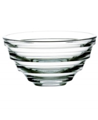 Handcrafted in France, the small Equator bowl features dramatic rings in sumptuous Baccarat crystal. A timeless piece for use and display. Handcrafted in France, the small Equator bowl features dramatic rings in sumptuous Baccarat crystal. A timeless piece for use and display.