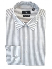 Calvin Klein L/S White Striped Dress Shirt Calvin Klein L/S White Striped Dress Shirt