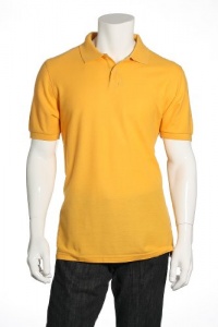 Club Room Solid Gold Bar Casual Polo Shirt Club Room Solid Gold Bar Casual Polo Shirt