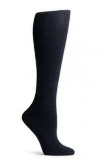 HUE Women's Flat Knit Knee Sock, Black HUE Women's Flat Knit Knee Sock, Black