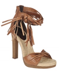 Fiercely fresh. The Villa sandals from Carlos by Carlos Santana show off your fashion attitude with espadrille styling, plenty of fringe, and a sexy, stacked heel. Fiercely fresh. The Villa sandals from Carlos by Carlos Santana show off your fashion attitude with espadrille styling, plenty of fringe, and a sexy, stacked heel.