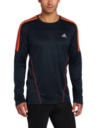 adidas Men's Response Drei Streifen Long-Sleeve Crew Neck Tee adidas Men's Response Drei Streifen Long-Sleeve Crew Neck Tee