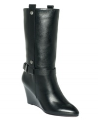 Between the pointed toe and the cute stacked wedge heel, the Anika wedge booties by Paris Hilton are about as polished as you can get. Between the pointed toe and the cute stacked wedge heel, the Anika wedge booties by Paris Hilton are about as polished as you can get.