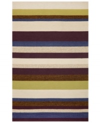 The Stripe purple area rug is both modern in design and soft in its statement, lending a refreshing update. Neutral and cool tones make this pattern accessible to any room décor and its hand-tufted detailing makes it durable enough to withstand heavy traffic, indoors or out. The Stripe purple area rug is both modern in design and soft in its statement, lending a refreshing update. Neutral and cool tones make this pattern accessible to any room décor and its hand-tufted detailing makes it durable enough to withstand heavy traffic, indoors or out.