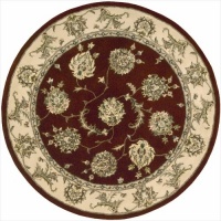 Nourison 2000 2022 Round Rug, Lacquer, 4.0-Feet by 4.0-Feet