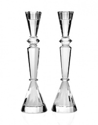Shannon by Godinger Essex Crystal 12 Candlestick Holders (Set of 2) Shannon by Godinger Essex Crystal 12 Candlestick Holders (Set of 2)