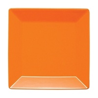 This platter in a radiant Orange Peel is handcrafted in Germany from high fired ceramic earthenware that is dishwasher safe. Mix and match with other Waechtersbach colors to make a table all your own.