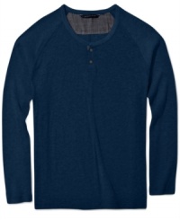A pure-cotton thermal from Sean John that's soft enough to be worn next to your skin and sharp enough to look great layered. A pure-cotton thermal from Sean John that's soft enough to be worn next to your skin and sharp enough to look great layered.