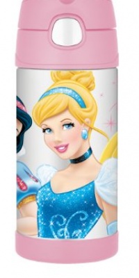 Thermos Funtainer Bottle, Disney Princess, 12 Ounce Thermos Funtainer Bottle, Disney Princess, 12 Ounce