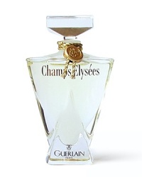 Champs-Elysées is a story about fragrance, an initiatory rite into the fairytale, timeless world of Guerlain, a voyage to the very heart of the perfumer's secrets and magic formulas which inspires and transforms you. The bottle is a rich evocation of the house of Guerlain. Its architectural forms embrace the arch, the corporate seal of Guerlain and the triangle, which symbolizes the ascension towards the heart of the mystery that is Guerlain. Champs-Elysées is a story about fragrance, an initiatory rite into the fairytale, timeless world of Guerlain, a voyage to the very heart of the perfumer's secrets and magic formulas which inspires and transforms you. The bottle is a rich evocation of the house of Guerlain. Its architectural forms embrace the arch, the corporate seal of Guerlain and the triangle, which symbolizes the ascension towards the heart of the mystery that is Guerlain.