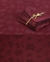 A must for elegant entertaining, these machine washable napkins from Homewear feature a pretty sheen and tonal leaf pattern in a rich plum hue. (Clearance)