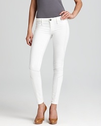 Moto-inspired Earnest Sewn skinny jeans are endlessly chic as you transition into fall. Pair with a pop of color for the ultimate cool-girl contrast. Moto-inspired Earnest Sewn skinny jeans are endlessly chic as you transition into fall. Pair with a pop of color for the ultimate cool-girl contrast.