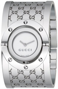 Gucci Women's YA112401 Twirl Medium Bangle Brown Dial Watch Gucci Women's YA112401 Twirl Medium Bangle Brown Dial Watch