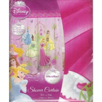 Disney Princess Microfiber Shower Curtain: Features 4 Disney Princesses Disney Princess Microfiber Shower Curtain: Features 4 Disney Princesses