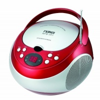 NAXA Electronics NPB-251RD Portable CD Player with AM/FM Stereo Radio NAXA Electronics NPB-251RD Portable CD Player with AM/FM Stereo Radio