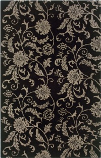Rizzy Home PR0262 Pandora 8-Feet by 8-Feet Round Area Rug, Black Rizzy Home PR0262 Pandora 8-Feet by 8-Feet Round Area Rug, Black