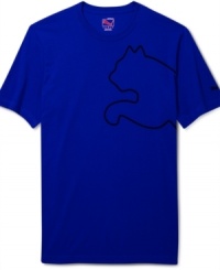 Big cats get to scratch big. This bold t-shirt from Puma is a guaranteed winner. Big cats get to scratch big. This bold t-shirt from Puma is a guaranteed winner.
