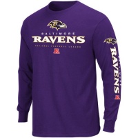 Baltimore Ravens Primary Receiver Long Sleeve T-Shirt Baltimore Ravens Primary Receiver Long Sleeve T-Shirt