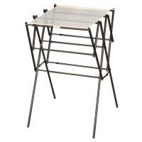 Household Essentials Expandable Clothes Drying Rack, Anitque Bronze Household Essentials Expandable Clothes Drying Rack, Anitque Bronze