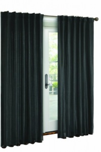 Victoria Classics Interlined Faux Silk Panel- 54-Inch By 84-Inch, Charcoal Victoria Classics Interlined Faux Silk Panel- 54-Inch By 84-Inch, Charcoal