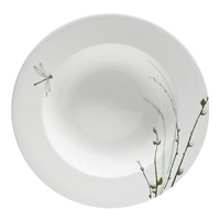 Muted shades of blues and greens with touches of platinum show nature at its finest. Elegant and unique, this fine bone china makes fine dining occasions even more spectacular.