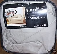 Sure Fit 107927275A_S-FLX Twill Supreme Sofa Slipcover, Flax Sure Fit 107927275A_S-FLX Twill Supreme Sofa Slipcover, Flax