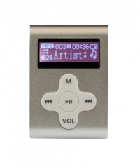 Mach Speed 2 GB Eclipse MP3 Player with Display, Clip-On Style and Shuffle Mode - Silver (Eclipse-CLD2SL) Mach Speed 2 GB Eclipse MP3 Player with Display, Clip-On Style and Shuffle Mode - Silver (Eclipse-CLD2SL)
